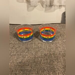 Set of two Vintage 1984 Cabbage Patch Kids drinking glasses